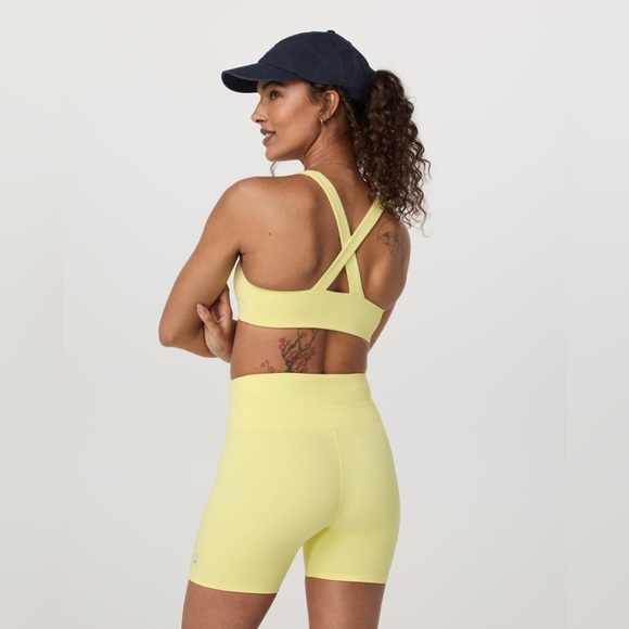 Vuori Daily Piped Bra sunlight Racerback Sports Bra Intimates - Picture 2 of 10